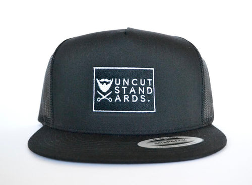 Yupoong Snap Back - Black Embroidered Hat